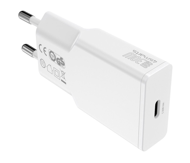 4smarts Ładowarka sieciowa PDPlug Slim 30W GaN USB-C biały - 1506291 - zdjęcie